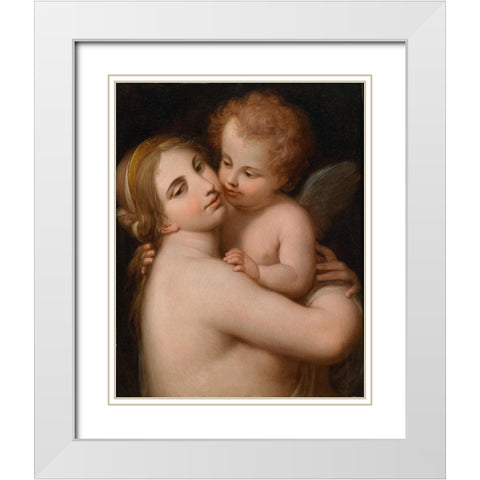 cipriani_venus_and_cupid White Modern Wood Framed Art Print with Double Matting by Vintage Apple Collection