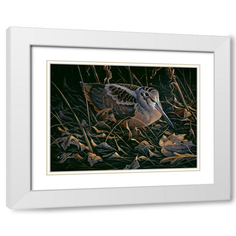 Timberdoodle White Modern Wood Framed Art Print with Double Matting by Goebel, Wilhelm