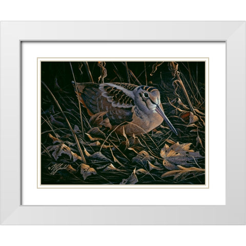 Timberdoodle White Modern Wood Framed Art Print with Double Matting by Goebel, Wilhelm