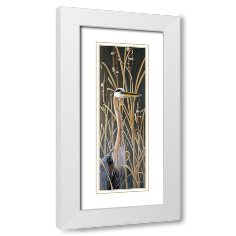 Standing Tall White Modern Wood Framed Art Print with Double Matting by Goebel, Wilhelm