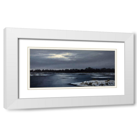 Frozen Marsh White Modern Wood Framed Art Print with Double Matting by Goebel, Wilhelm