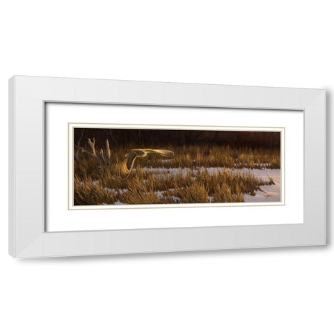 Into The Light White Modern Wood Framed Art Print with Double Matting by Goebel, Wilhelm