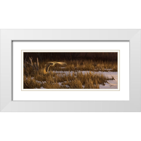 Into The Light White Modern Wood Framed Art Print with Double Matting by Goebel, Wilhelm