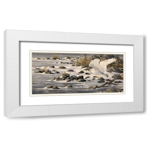 On The Move White Modern Wood Framed Art Print with Double Matting by Goebel, Wilhelm