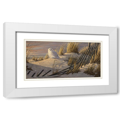 Sunrise Snowy White Modern Wood Framed Art Print with Double Matting by Goebel, Wilhelm
