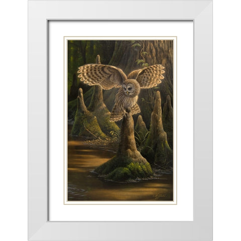 Translucence White Modern Wood Framed Art Print with Double Matting by Goebel, Wilhelm