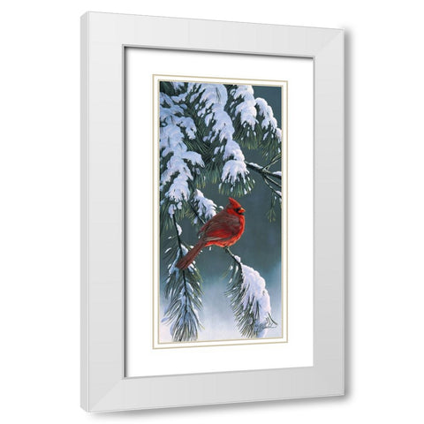 Winter Light 1 White Modern Wood Framed Art Print with Double Matting by Goebel, Wilhelm