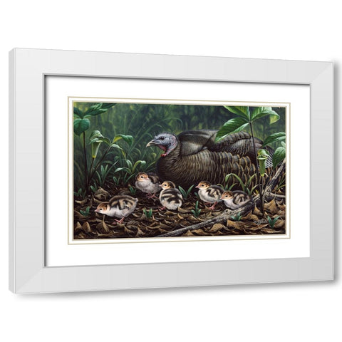 Fruits Of Labor White Modern Wood Framed Art Print with Double Matting by Goebel, Wilhelm