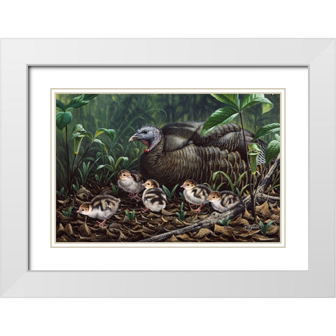 Fruits Of Labor White Modern Wood Framed Art Print with Double Matting by Goebel, Wilhelm