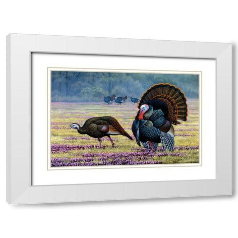 Commanding Attention White Modern Wood Framed Art Print with Double Matting by Goebel, Wilhelm