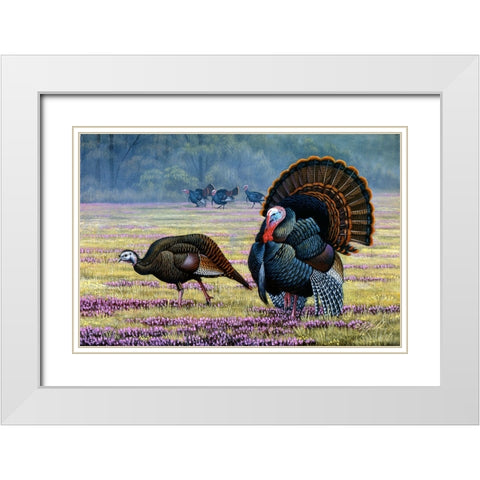 Commanding Attention White Modern Wood Framed Art Print with Double Matting by Goebel, Wilhelm