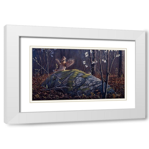 Rock N Roll White Modern Wood Framed Art Print with Double Matting by Goebel, Wilhelm