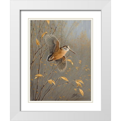 Out Of Cover White Modern Wood Framed Art Print with Double Matting by Goebel, Wilhelm