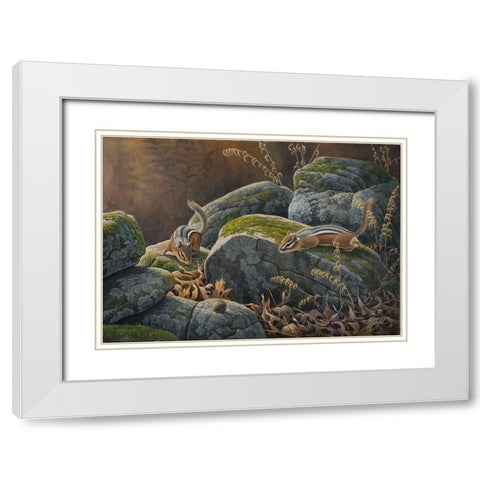 Eye On The Prize White Modern Wood Framed Art Print with Double Matting by Goebel, Wilhelm