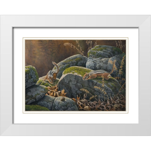 Eye On The Prize White Modern Wood Framed Art Print with Double Matting by Goebel, Wilhelm