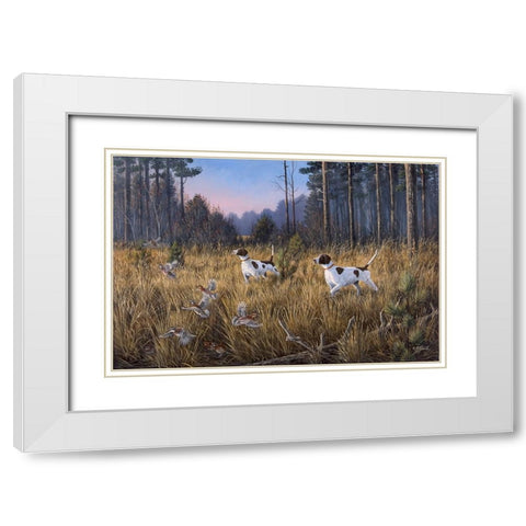 Flushed White Modern Wood Framed Art Print with Double Matting by Goebel, Wilhelm