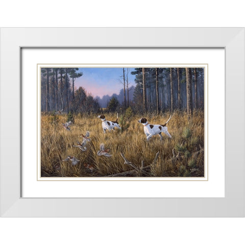 Flushed White Modern Wood Framed Art Print with Double Matting by Goebel, Wilhelm
