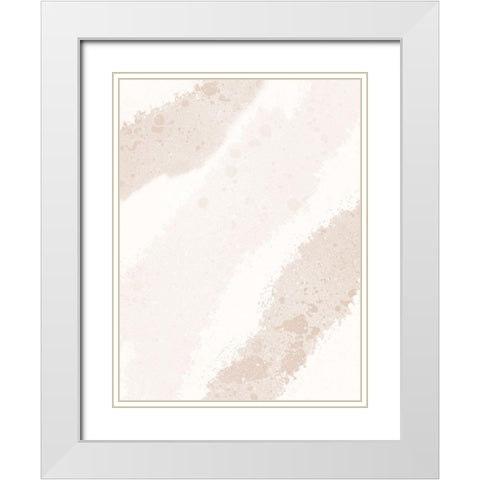 Earned Stripes White Modern Wood Framed Art Print with Double Matting by Adebowale