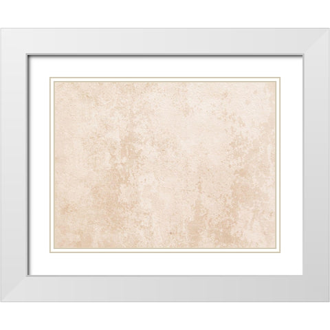Distressed Walls White Modern Wood Framed Art Print with Double Matting by Adebowale