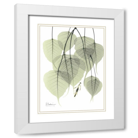 Bo Tree_L264 White Modern Wood Framed Art Print with Double Matting by Koetsier, Albert