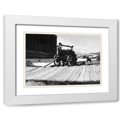 The Bodi Kid White Modern Wood Framed Art Print with Double Matting by Koetsier, Albert