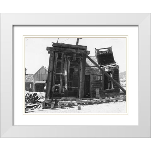 Dilapidated Bodi White Modern Wood Framed Art Print with Double Matting by Koetsier, Albert