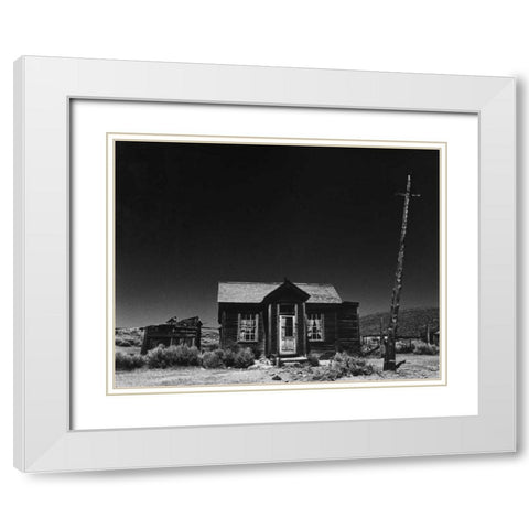 Bodi Outhouse White Modern Wood Framed Art Print with Double Matting by Koetsier, Albert