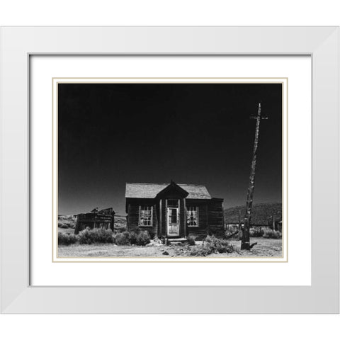 Bodi Outhouse White Modern Wood Framed Art Print with Double Matting by Koetsier, Albert