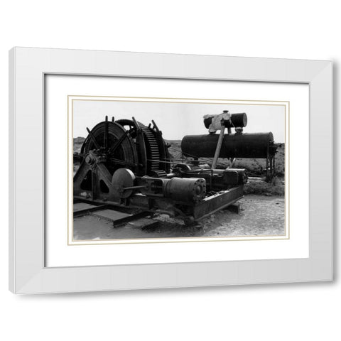 Bodi Mining 2 White Modern Wood Framed Art Print with Double Matting by Koetsier, Albert