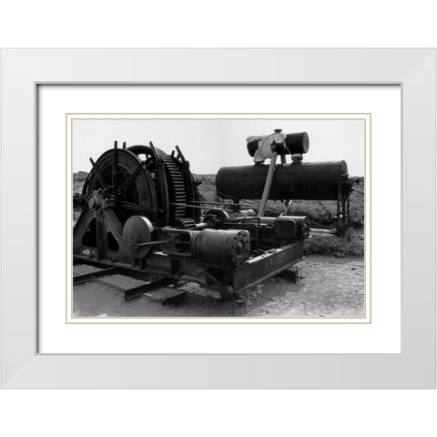 Bodi Mining 2 White Modern Wood Framed Art Print with Double Matting by Koetsier, Albert