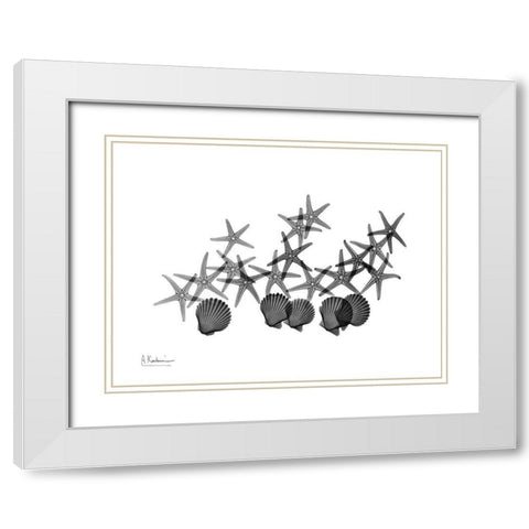 Amoung The Stars White Modern Wood Framed Art Print with Double Matting by Koetsier, Albert