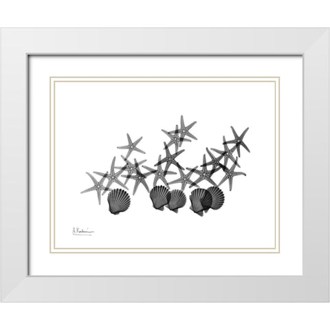 Amoung The Stars White Modern Wood Framed Art Print with Double Matting by Koetsier, Albert