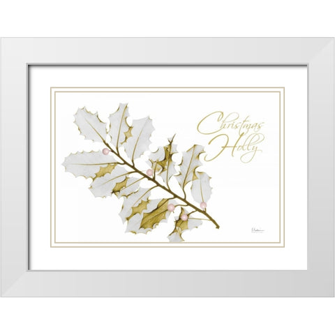 New Holly A L297 White Modern Wood Framed Art Print with Double Matting by Koetsier, Albert