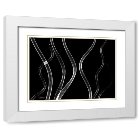 Endless Reach White Modern Wood Framed Art Print with Double Matting by Koetsier, Albert