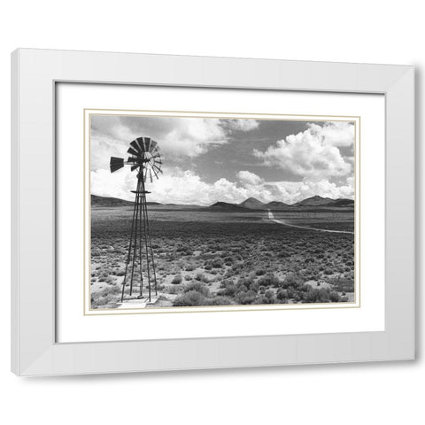 Field Of Winds 1 White Modern Wood Framed Art Print with Double Matting by Koetsier, Albert