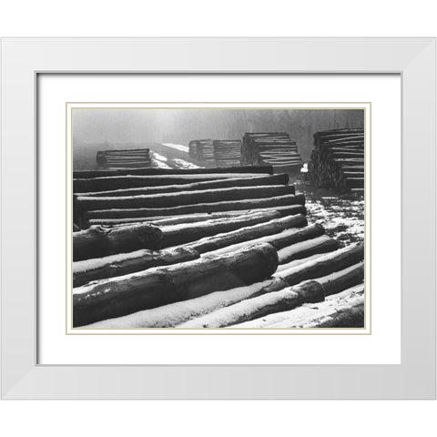 Forever Stairs White Modern Wood Framed Art Print with Double Matting by Koetsier, Albert