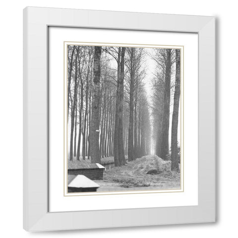 Road To Nowhere White Modern Wood Framed Art Print with Double Matting by Koetsier, Albert