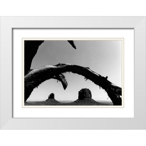 Reaching Over White Modern Wood Framed Art Print with Double Matting by Koetsier, Albert