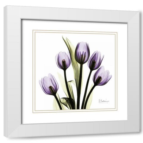 TulipImagine White Modern Wood Framed Art Print with Double Matting by Koetsier, Albert