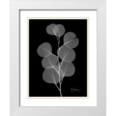 Eucalyptus E196 White Modern Wood Framed Art Print with Double Matting by Koetsier, Albert