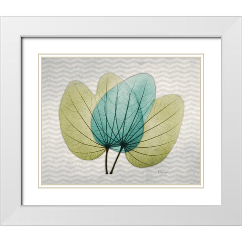 Citrus Orchid Tree White Modern Wood Framed Art Print with Double Matting by Koetsier, Albert