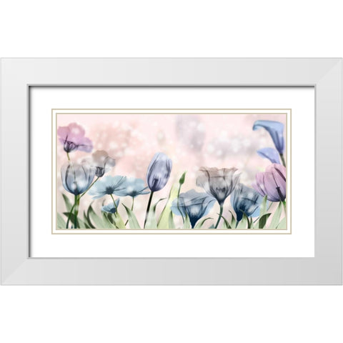 Garden Of Wonders 1 White Modern Wood Framed Art Print with Double Matting by Koetsier, Albert