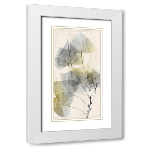 Golden Flaked White Modern Wood Framed Art Print with Double Matting by Koetsier, Albert