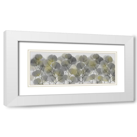 Thru The Brush White Modern Wood Framed Art Print with Double Matting by Koetsier, Albert