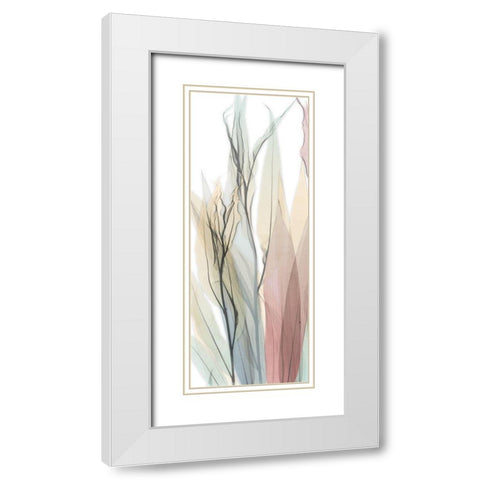 Sprouting Hues 6 White Modern Wood Framed Art Print with Double Matting by Koetsier, Albert