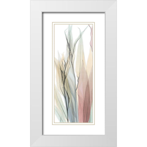 Sprouting Hues 6 White Modern Wood Framed Art Print with Double Matting by Koetsier, Albert