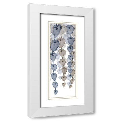 Neutral Cascade 2 White Modern Wood Framed Art Print with Double Matting by Koetsier, Albert