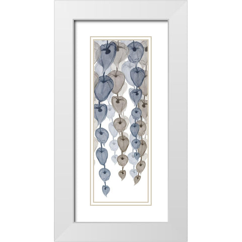 Neutral Cascade 2 White Modern Wood Framed Art Print with Double Matting by Koetsier, Albert