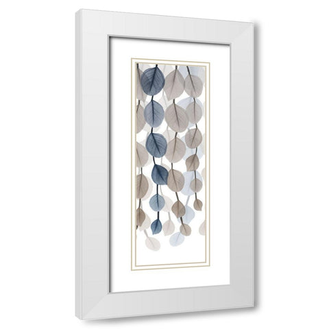 Neutral Cascade 3 White Modern Wood Framed Art Print with Double Matting by Koetsier, Albert