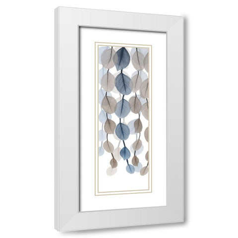 Neutral Cascade 4 White Modern Wood Framed Art Print with Double Matting by Koetsier, Albert